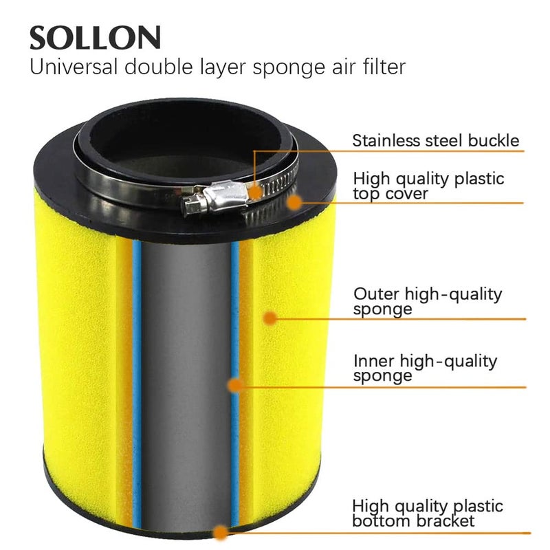 SOLLON فلتر هواء SOLLON Rancher 420 17254-HP5-600 TRX420 لهوندا TRX420FM 4x4 Rancher 420 TRX420FPA 4x4 AT EPS TRX420FPE TRX420FPM 4x4 EPS TRX420FA TRX420FE TRX420TE TRX420TM - Image 3